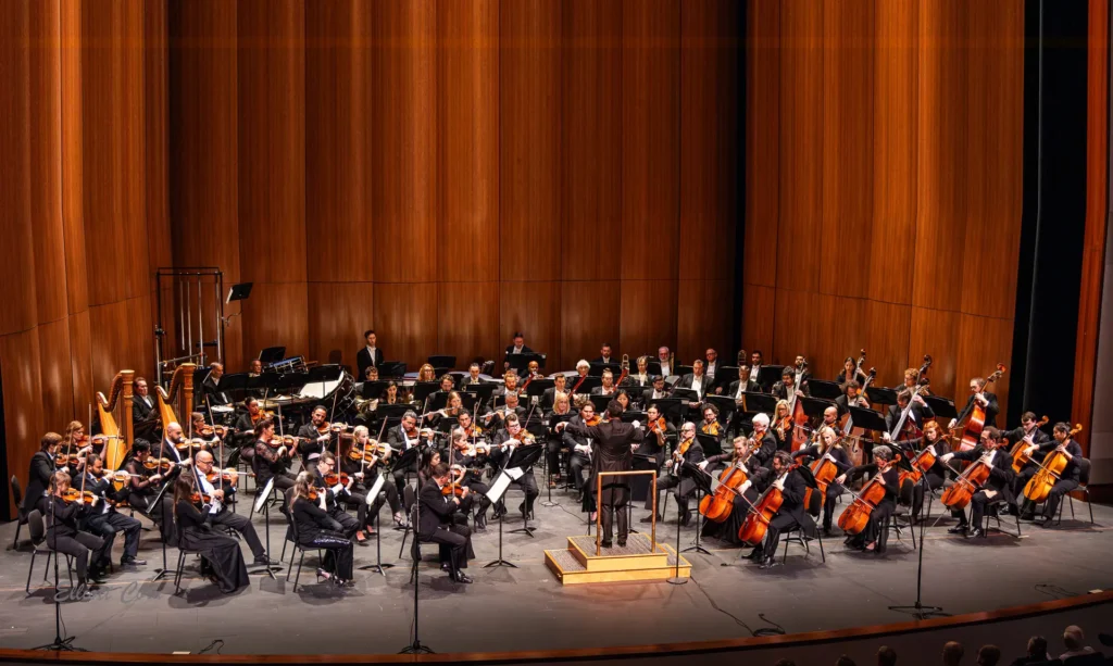 The Venice Symphony orchestra musicians.